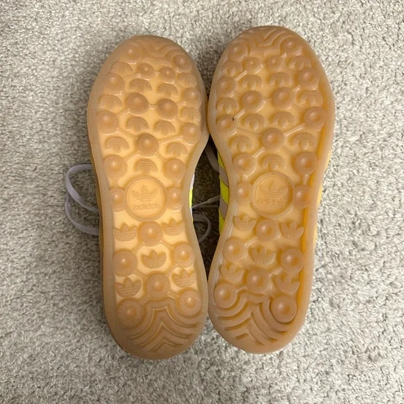 adidas Originals Gazelle sneakers in purple and yellow, worn once - Picture 5 of 5